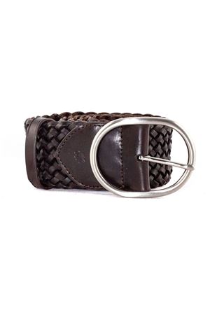 Cintura 16Ply in pelle marrone DRAGON DIFFUSION | 6050DARKBROWN